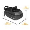 Mountain Bike Rear Saddle Pannier Hard Shell Bicycle Tail Bag Carbon Waterproof Cycling Equipment Case