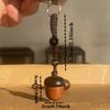 1PC Engraved Wooden Acorn Pine Cone Keychain Vintage Creative Cute Ornament for Keys Backpacks and Purse