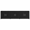 TV Cabinet 168 x 33 x 47 cm Black Oak Particleboard