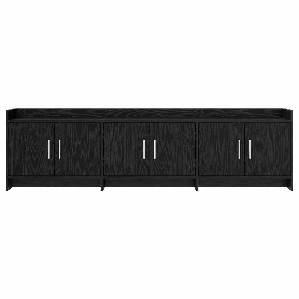 TV Cabinet 168 x 33 x 47 cm Black Oak Particleboard