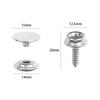 Tent Boat Tapping Snap Fastener Kit Canvas Cover Tools Snap Fastener Screw Kit Sockets Buttons