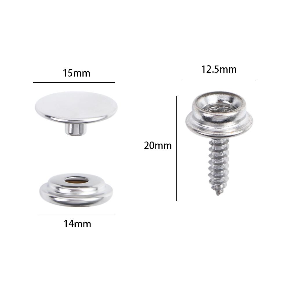 Tent Boat Tapping Snap Fastener Kit Canvas Cover Tools Snap Fastener Screw Kit Sockets Buttons