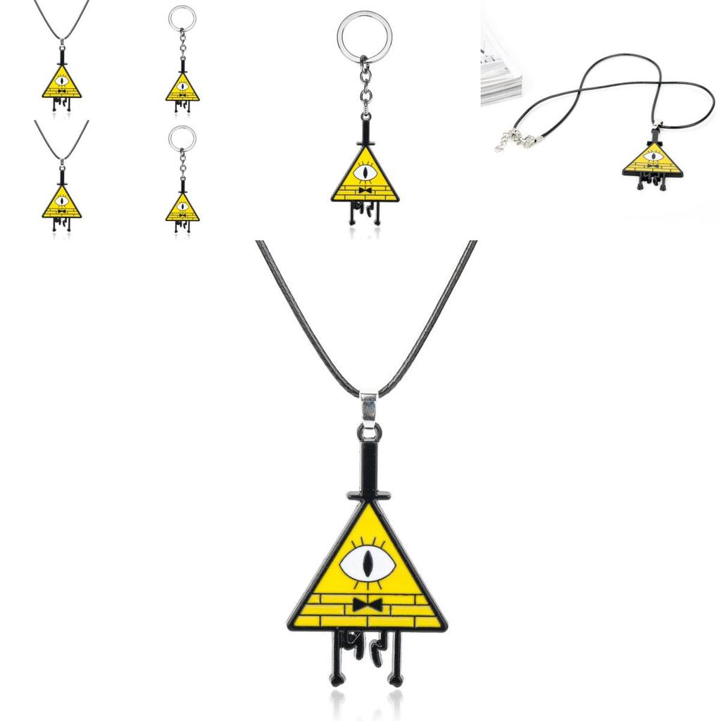 Gravity Falls Bill Přívěsek Řetízek Ze Slitiny s Elektrogalvanickým Povrchem pro Cosplay a Každodenní Nošení
