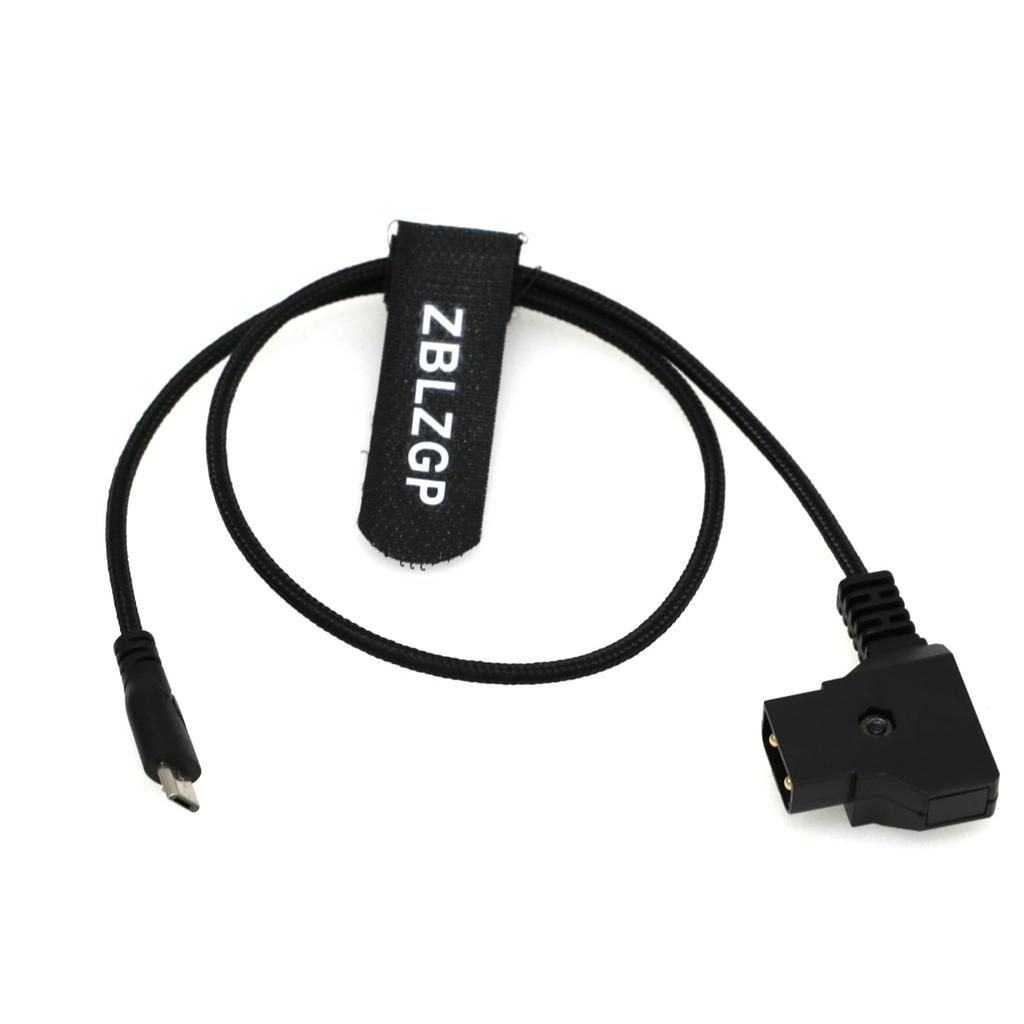 ZBLZGP USB C Type C Micro for Power Camera (Straight USB) Phones, Tablets, Devices, D-Tap Cable,