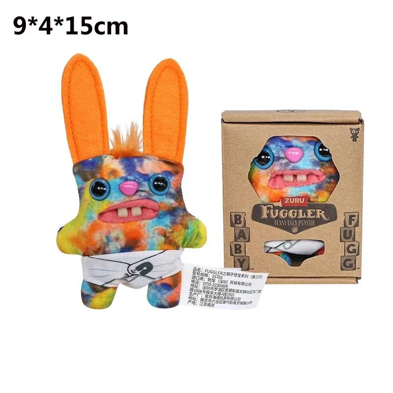Pluszowa zabawka Fuggler Śmieszny Brzydki Potwór Fuggs Seria Dzieci Pan Igiełka Munch Wściekły Królik Szeroko Otwarty Dziwak Pluszowa Lalka Prezent Miękka Zabawka 9CM