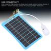 2W 5V Solar Panel With Light Usb Waterproof Outdoor Hiking Camping Portable Battery Mobile Phone Charging Bank Charging Panel