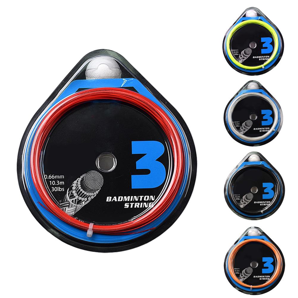 Badminton Schläger Saite Hohe Elastizität Badminton Schläger Saite Für Amateurtraining 10 Meter 0.66mm Badminton Schläger Saite