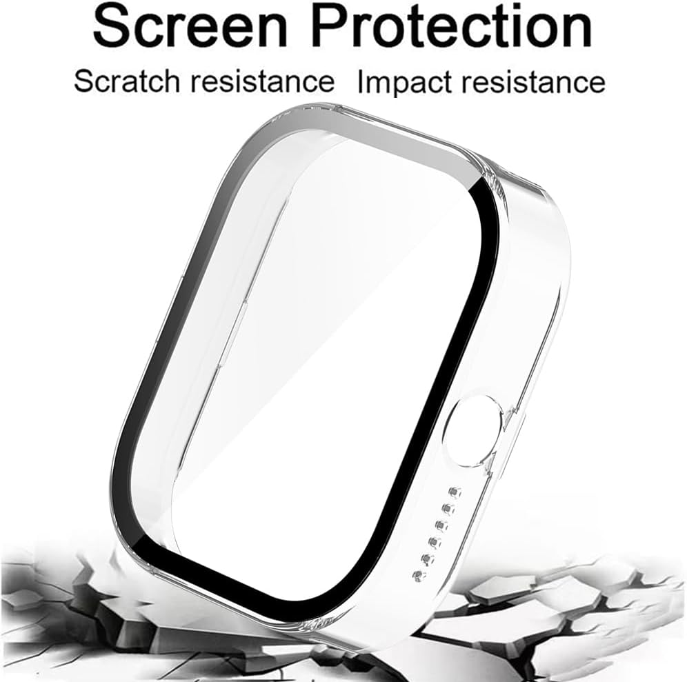 For CMF Watch Pro Screen Protector Case+Tempered Glass Cover Anti-Scratch Screen Protector Shell For CMF by Nothing Watch Pro