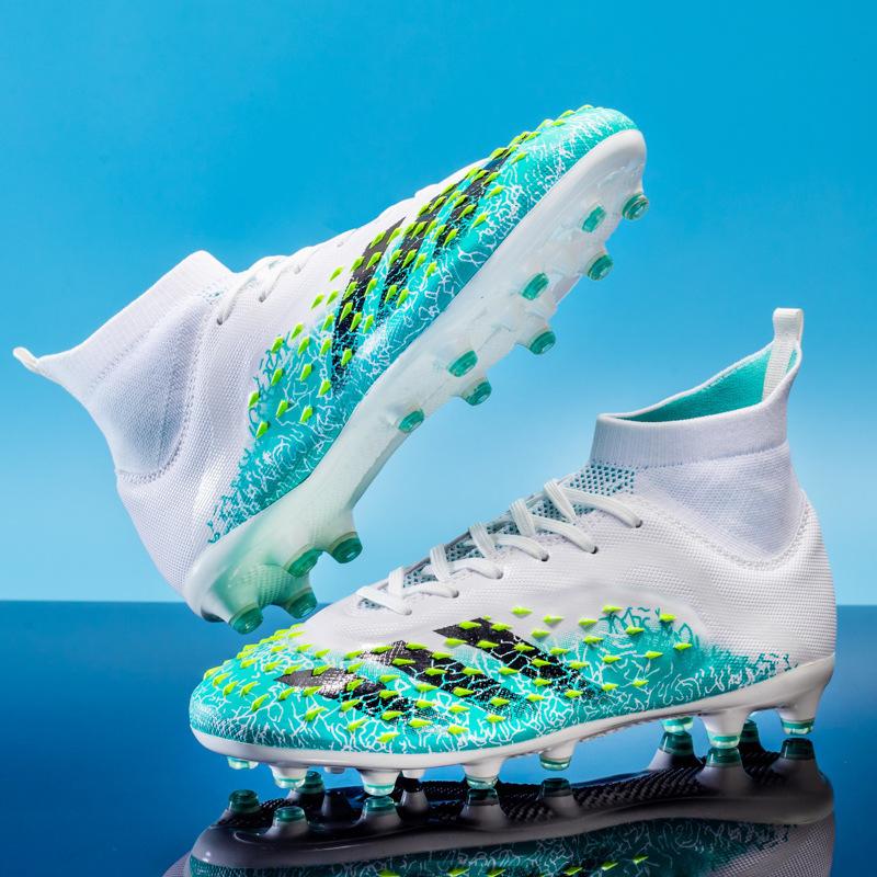 Shoes Women's Football Shoes Broken Nails Shoes Football Shoes Long Nails Foreign Trade 14 Training High Help Students Men's Large Size