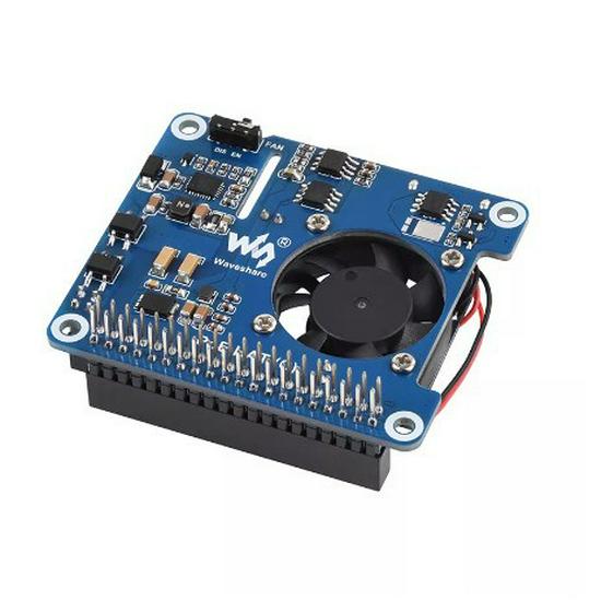 Raspberry Pi 4 PoE Expansion Board with 802.3af/at Ethernet Power and Cooling Fan