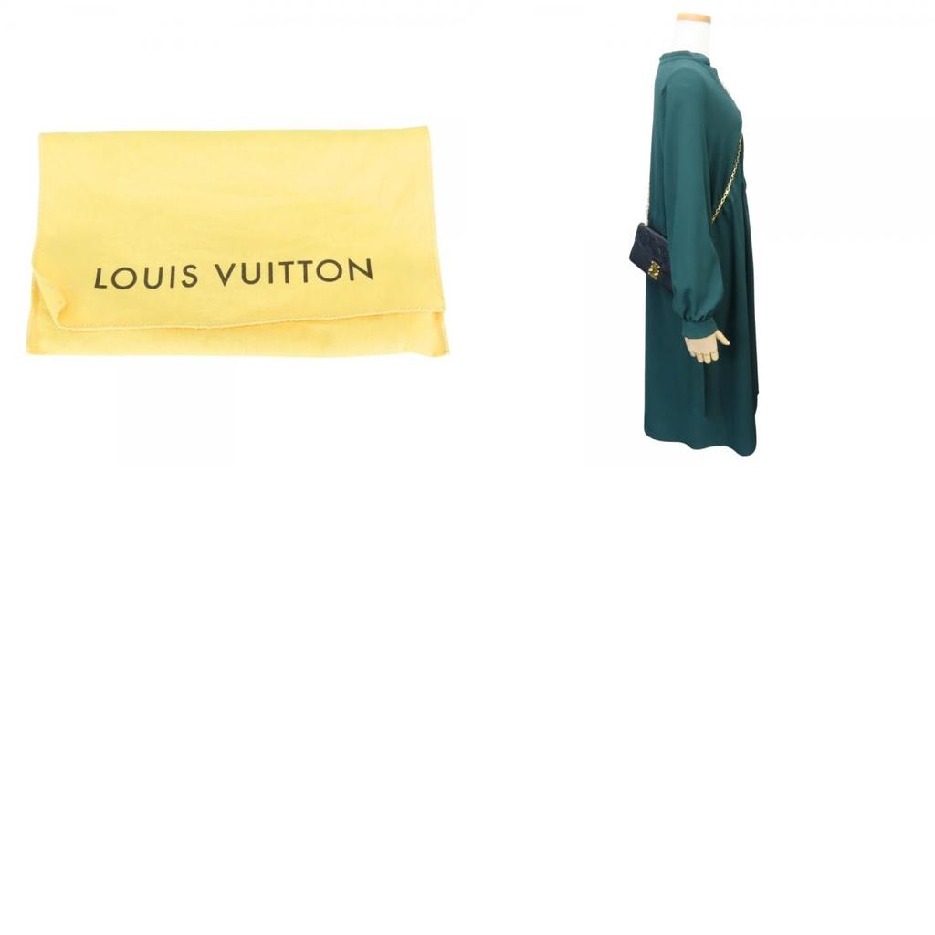 Used LOUIS VUITTON Shoulder Bag Pochette Saint-Germain M60638 Monogram Ann Platt Noir Chain Wallet