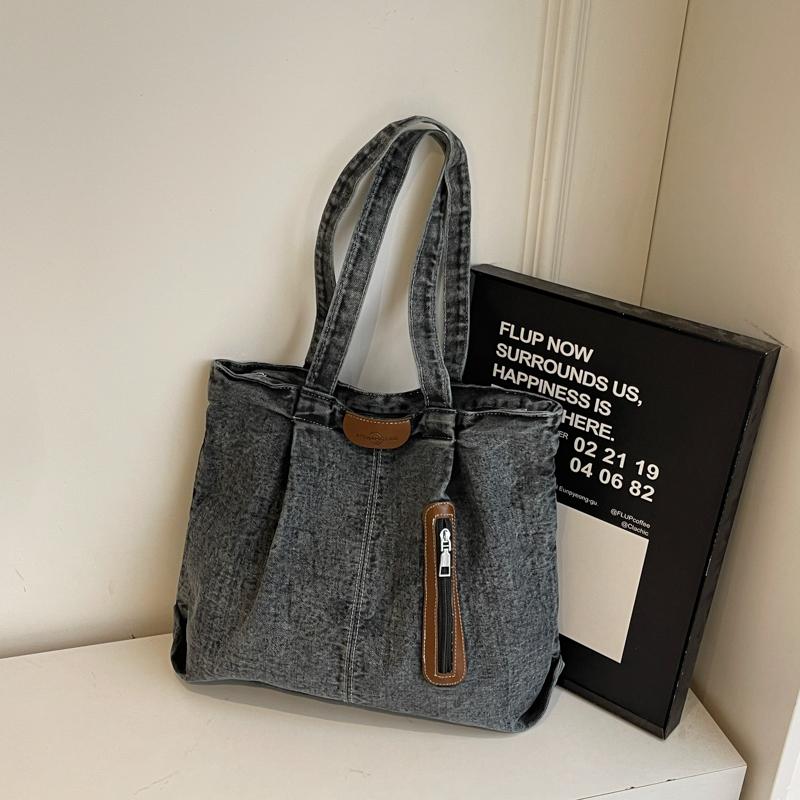 Denim Bag Women's Tote Bag Large Capacity Commuter Shoulder Crossbody Bag