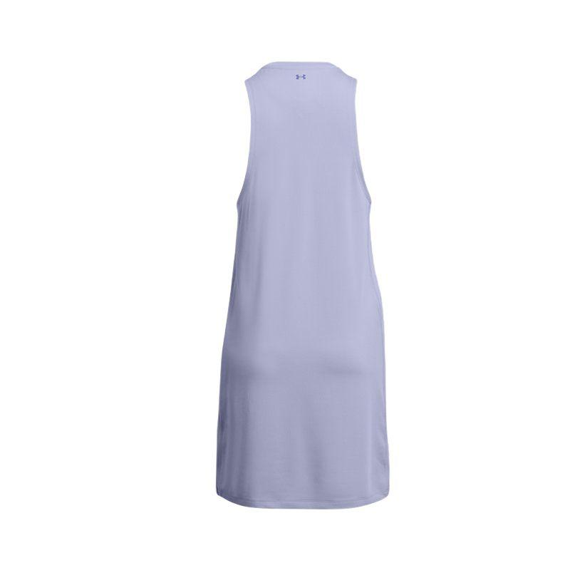Under Armour Fish Pro Soft Comfortable Breathable Solid Color Fitted Midi Sleeveless Dress Women Dresses Light-Blue Purple 1386054-539