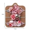 Artificial Flower Baby Headband Newborn Boy Girl Pearl Elastic Nylon Hair Band Child Photography Props Headwraps