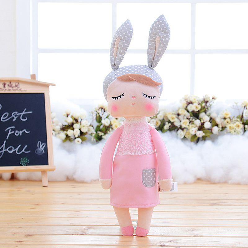 Adorable Metoo Angela Plush Doll With Cartoon Rabbit Ears For Girls' Home Decor