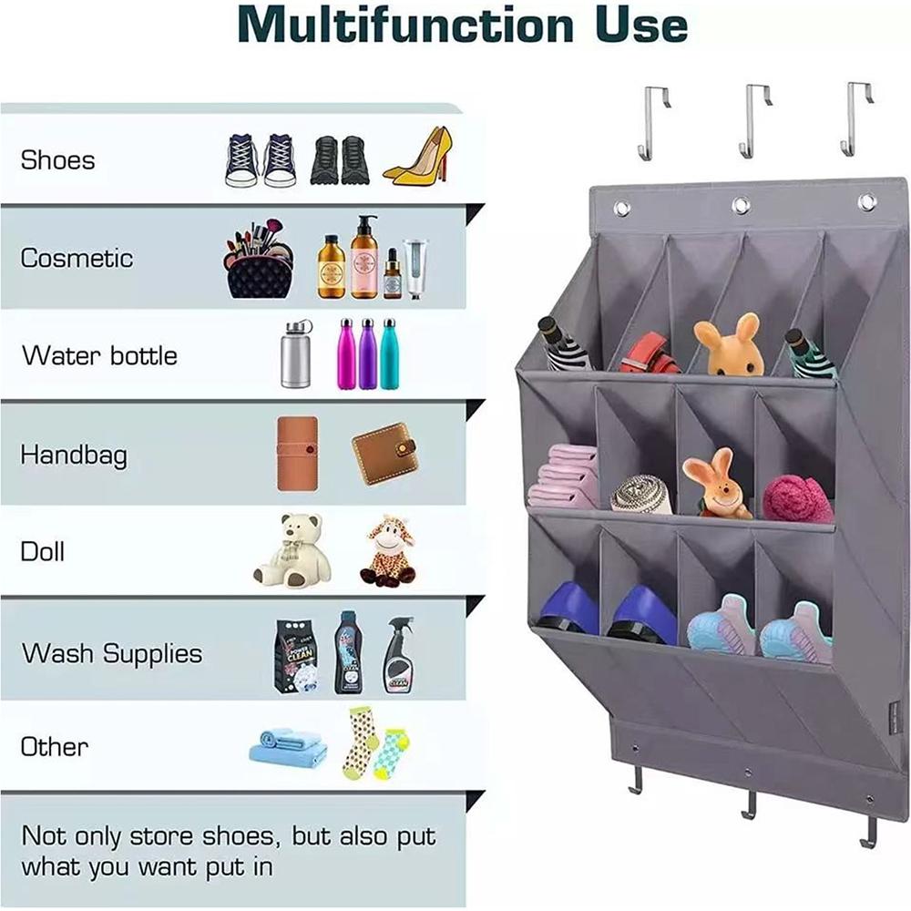 Wall-Mounted Foldable Shoe Organizer – Maximize Space for Shoes & Miscellaneous Storage