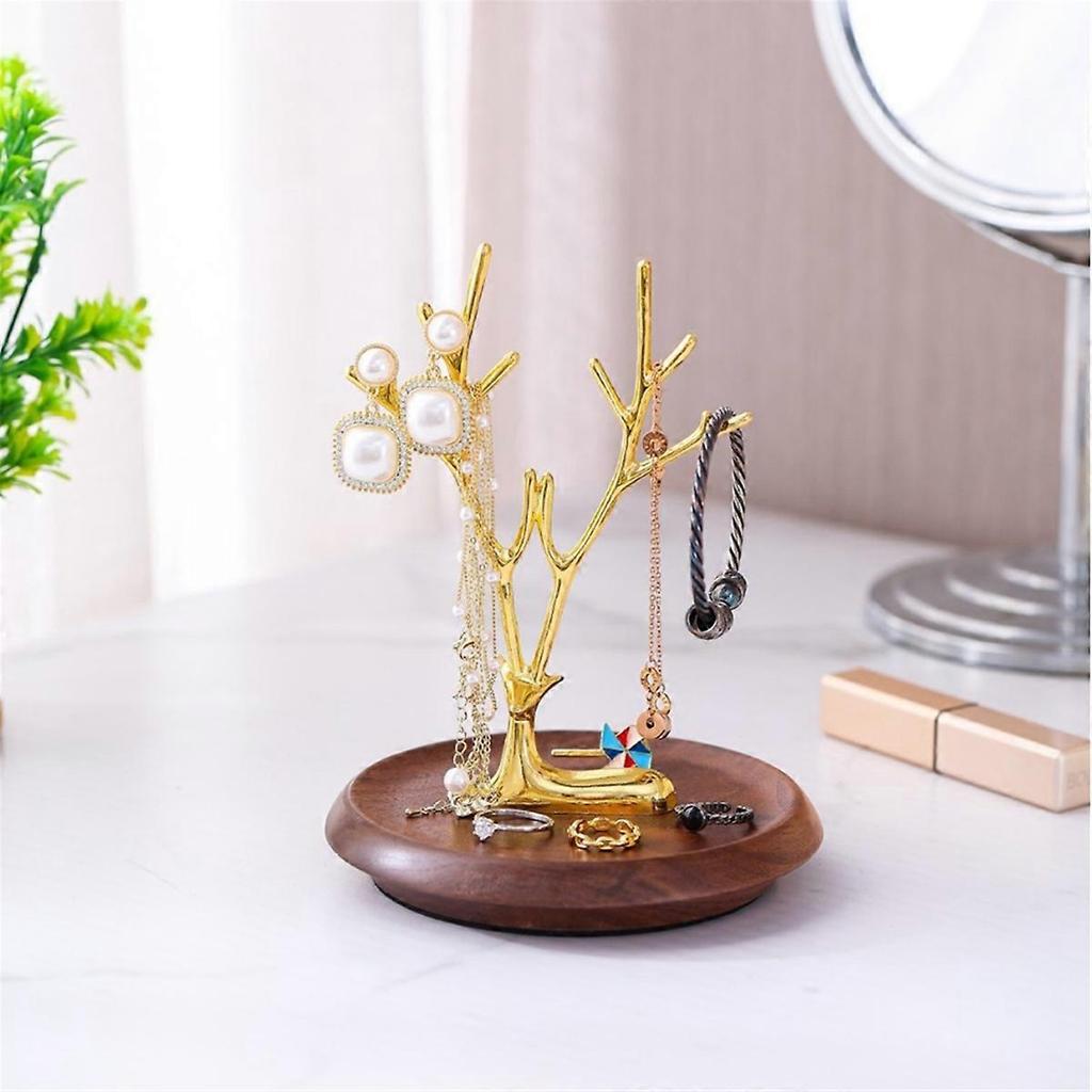 Jewelry Holder Stand Reindeer-Earring Hanging Organizer Jewelry Tree Necklace Holder Jewelry Storage Tree Storage Rack B