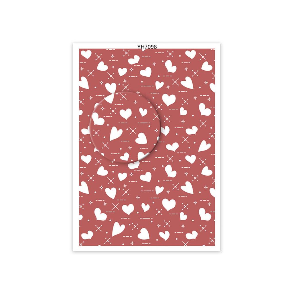 Hârtie de transfer pentru lut Inimă de dragoste de Valentine Hârtie de transfer pentru lut Hârtie de transfer solubilă în apă pentru realizarea de cercei din lut