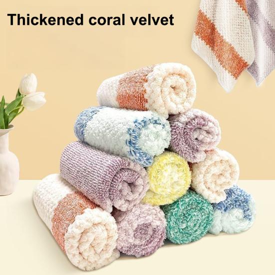 1/5/10PCS Super Soft Kitchen Towels In Random Colors