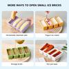 Silicone Ice Cube Tray Mold 4 Grids Reusable Ice Mold For Ice Cream Cake Pudding Chocolate Mould Maker Bar Kitchen Gadgets