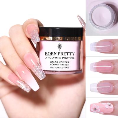 Born Pretty 30ml Pink White Clear Acrylic Powder Tip Extension