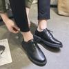 Men's shoes Korean version casual leather shoes men's British black small leather shoes business dress breathable work shoes