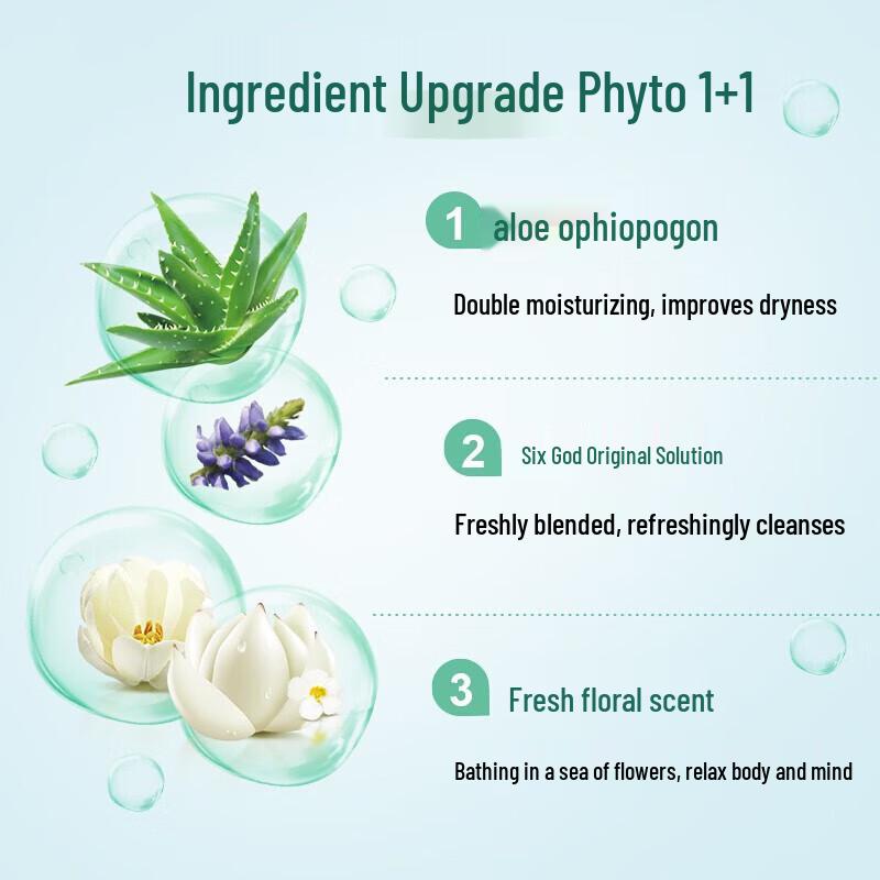 Liùshén Refreshing Aloe Shower Gel