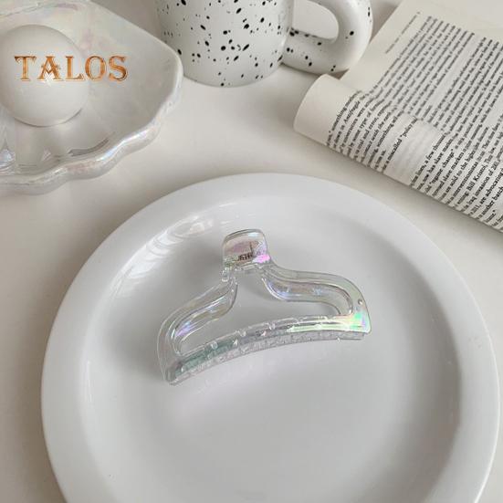Women Hair Claw Transparent Design Strong Grip Hair Clip Back Head Large Size Hair Organizer Hairstyles Accessories