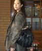 Vunque Hey Pin Tuck Leather Backpack M (Hey Pin Tuck Leather Backpack Medium) Black