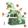 Electric Dinosaur Track Slide Toy with Light Music Cartoon Dino Automatic Stair
