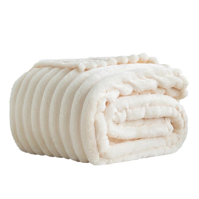 Cross-Border Flannel Rabbit Plush Blanket: Multifunctional Sofa Cover and Thick Winter Nap Blanket
