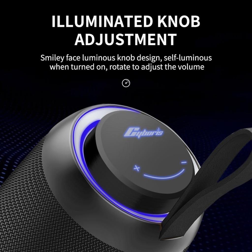 CYBORIS V9 Pro 50W Bluetooth-kompatibler Bass-Sound-Lautsprecher Unterstützt TF-Karte/U-Disk/AUX-In/EQ-Effekt
