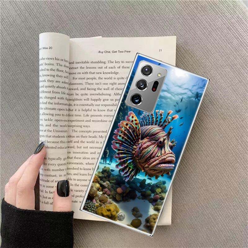 Clown Fish in the Sea or Ocean Phone Case For Samsung Galaxy S25 Edge S24 S23 FE S22 S26 Ultra S21 S20 S10 Plus Capa Soft