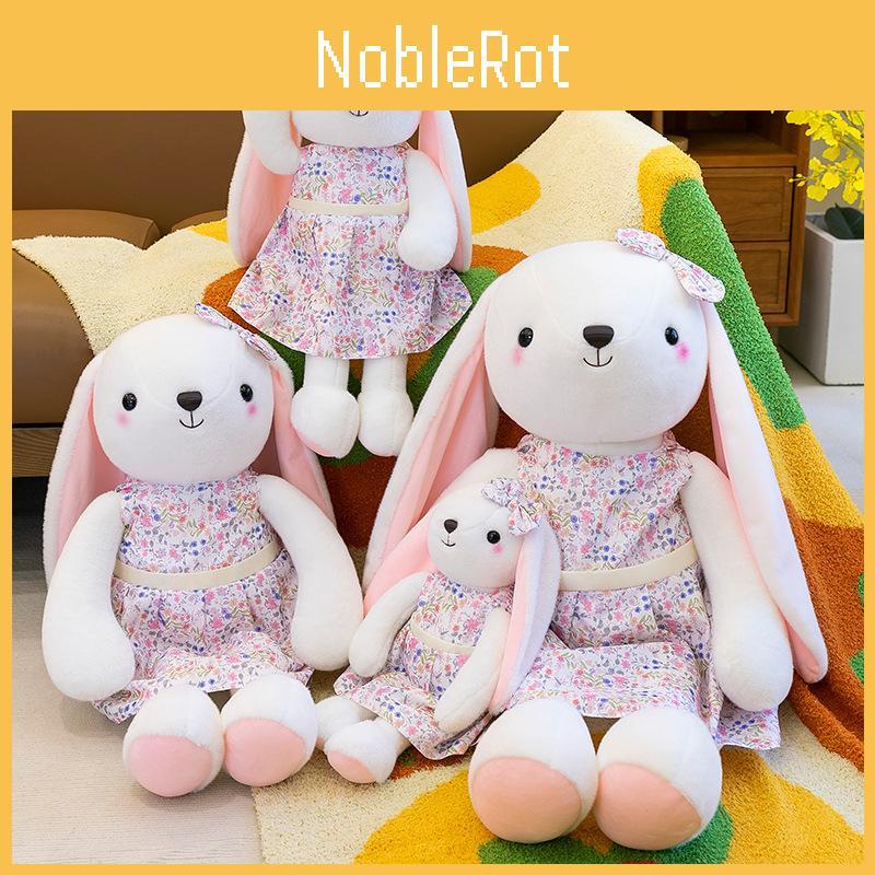 Cute Floral Skirt Rabbit Plush Toy Birthday Gift Children Bed Doll Sleeping