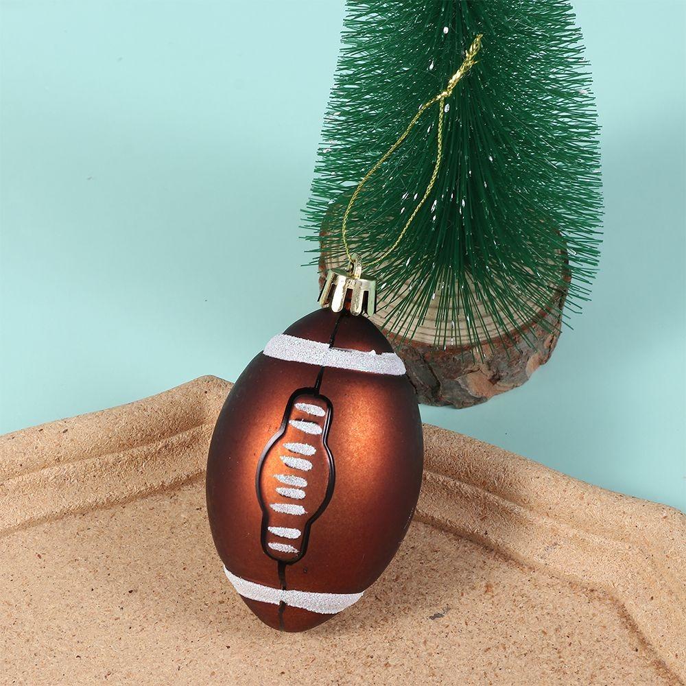 6 st DIY-hantverk Målade Julklappslådor Hänge Plast Målade Julkulor