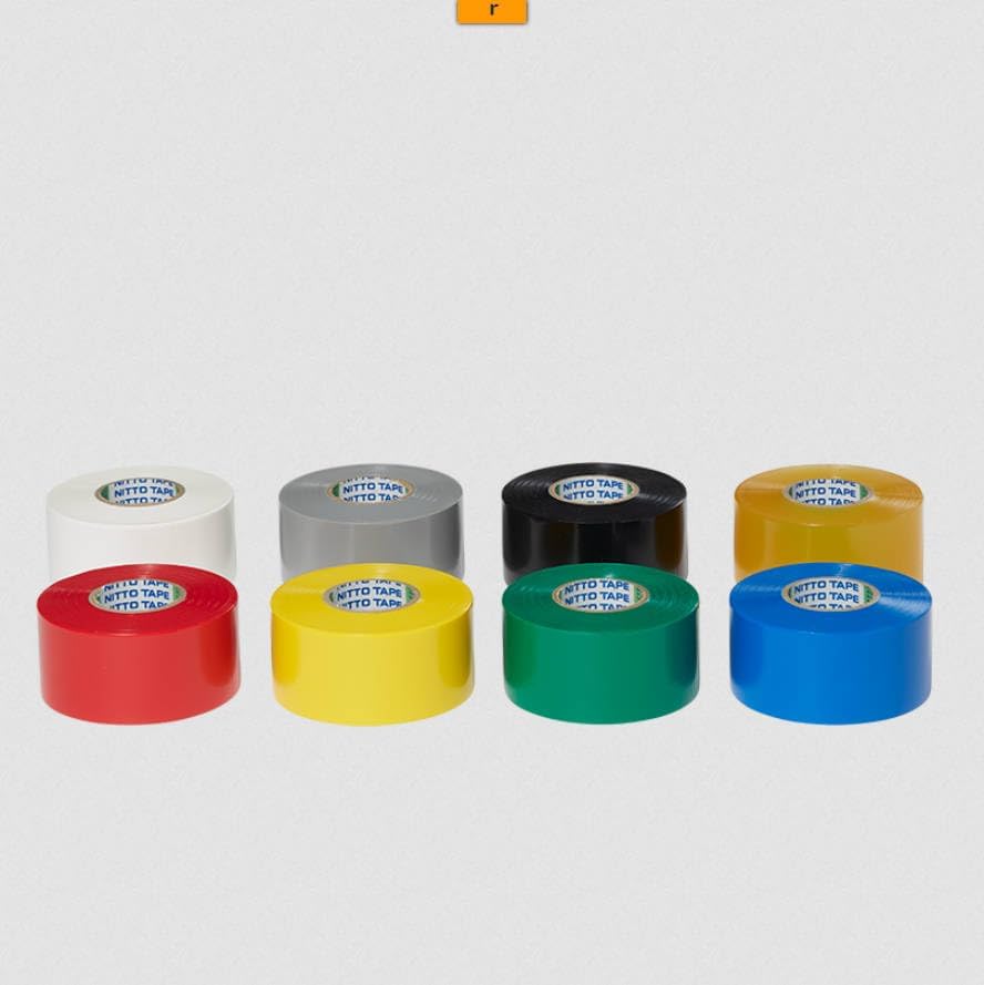 Nitoms PROSELF Vinyl 38mm Wide x 20m Set of Electrical Strong Plumbing A9257 Tape, Yellow, No. 21, Long, 2, Vinyl, Insulation, Color-Coded,