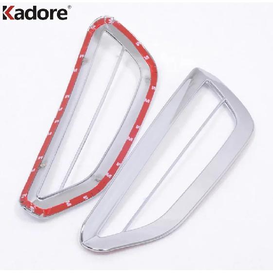 For Hyundai Accent i25 Hatchback 2011 2012 Chrome Car Rear Bumper Fog Lamp Light Cover Trim Tail Foglight Trims Accessories