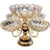 Naijiang European Crystal Glass Multi-Layer Fruit & Snack Plate