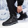 Winter Men Snow Boots Fashion Leather Sneakers Plush Warm Men Boots Outdoor Hiking Boots Work Cotton Shoes for Men Women Size 48