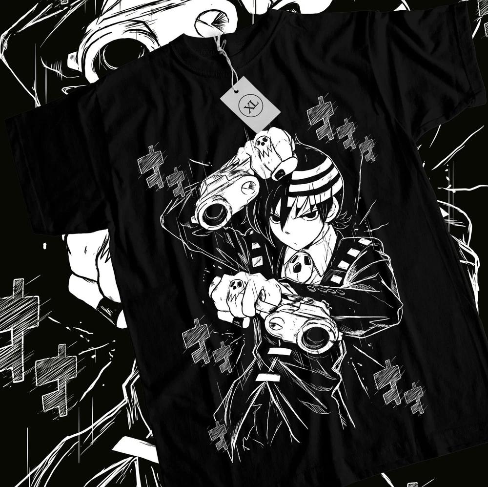 Death The Kid Soul Eater TShirt Anime Shinigami Grim Reaper TShirt S
