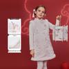 PawinPaw Girls' New Chinese Style Cartoon Bear Dress