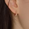 14k Post Renew One-Touch Ring Earrings