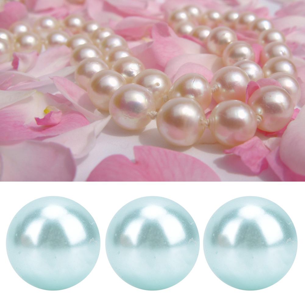 50G Non Porous Imitation Pearls Decoration HairClothes Supplies Jewelry Accessories(Beige)