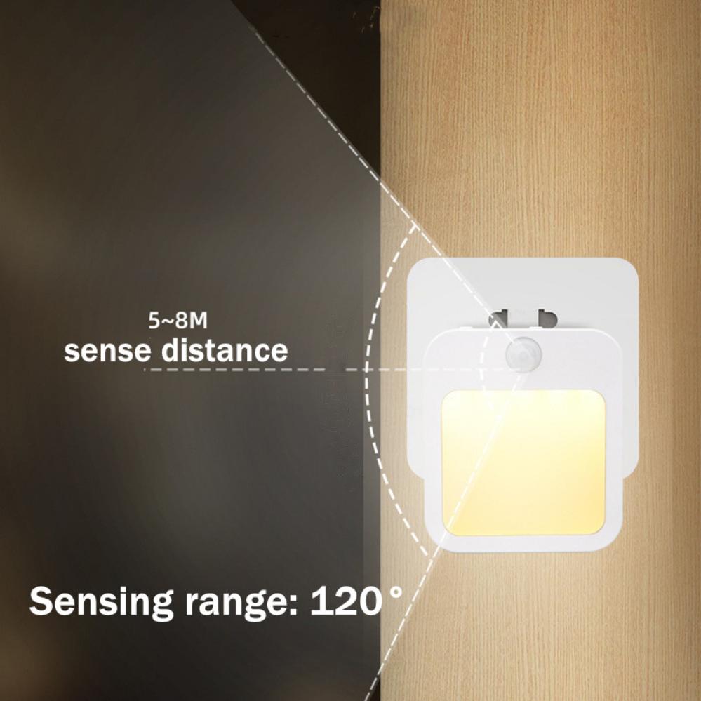Motion Sensor LED Night Lights EU/US Dimmable Cabinet Light For Baby Bedside Bedroom Corridor Wireless Night Lamp Lighting