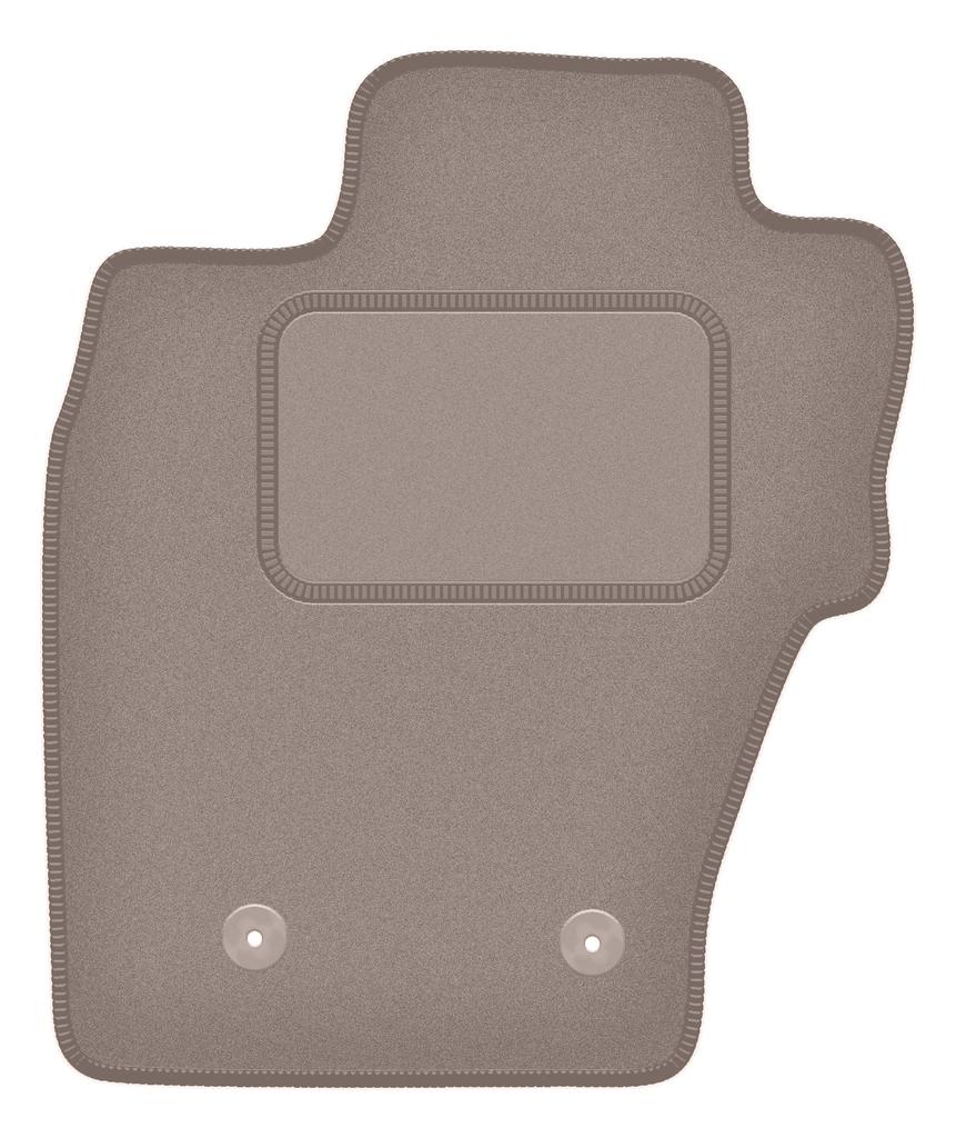 Beige driver's mat for: Dacia Duster I 4WD SUV (2010-2018)