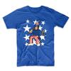 Abraham Lincoln Fishing Funny 4th of July Fisherman Blue T-Shirt