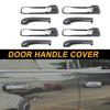 Zewnętrzne klamki drzwiowe z włókna węglowego Pokrycie ozdobne Do Dodge Ram 1500 09-18