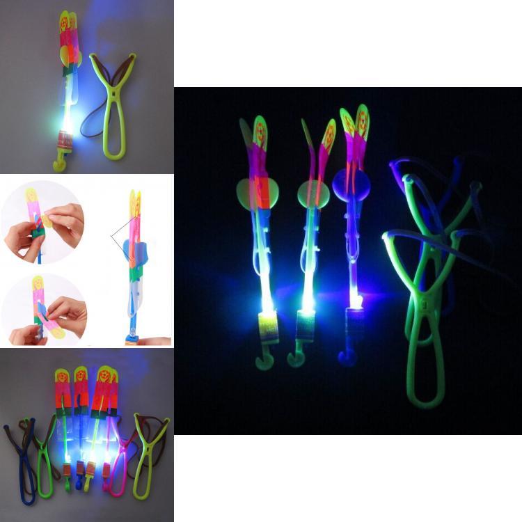 Colorful Led Sling Shot Toy Arrow Copter Perfect For Fun Indoor And Outdoor Play