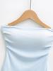 Elegant Pleated Strapless Top with Chest Pads and Non-Slip Design