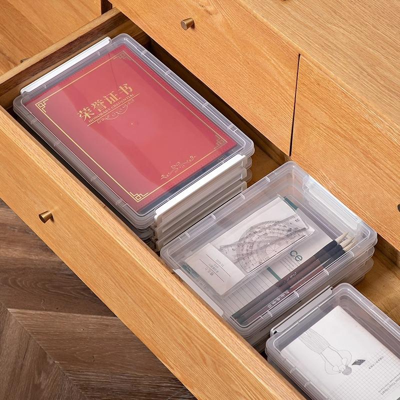 7-layer Storage Box Document A4 Sorting Box Important Information Household Registration Book Passport Storage Box Storage Box